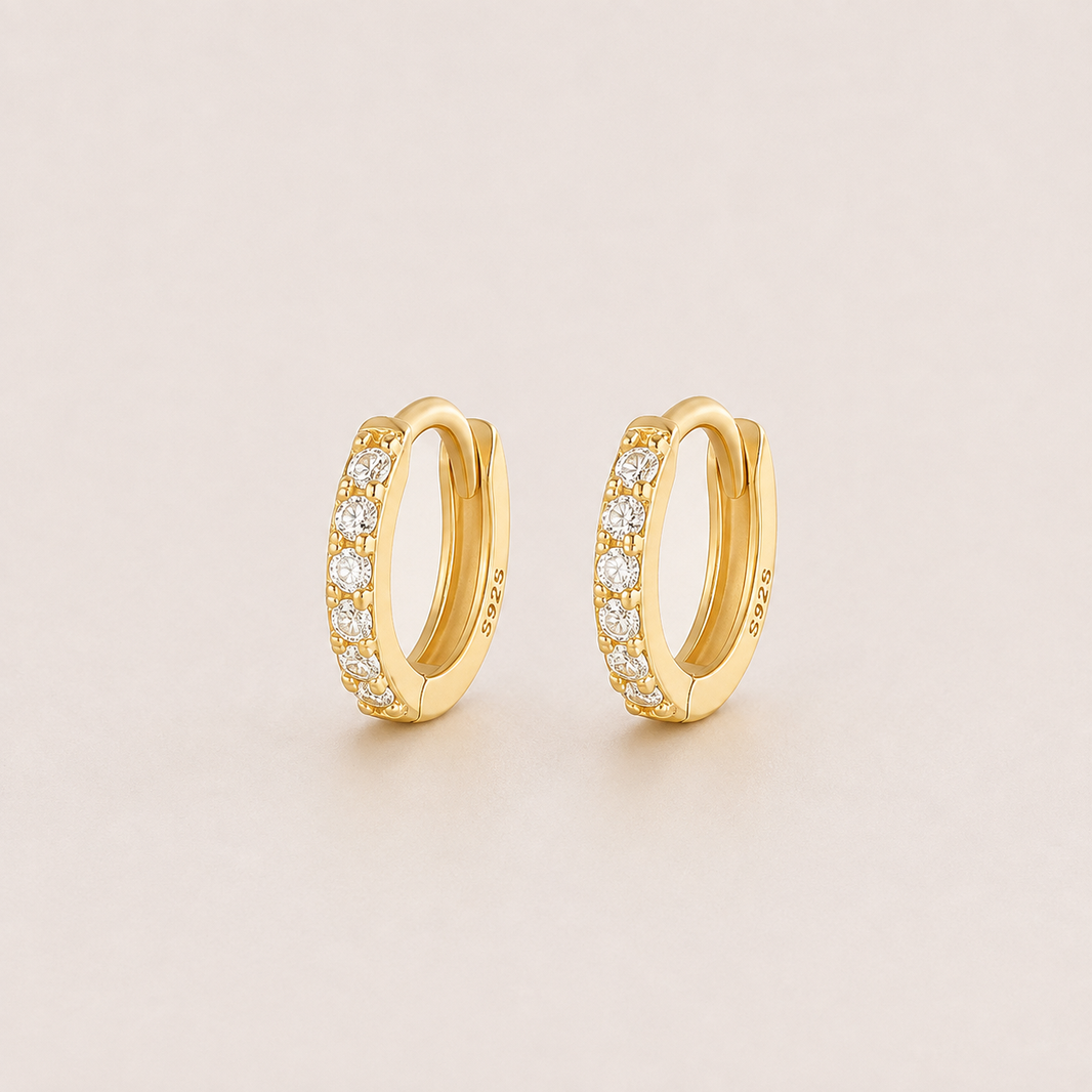Estelle Huggie Hoop Earrings